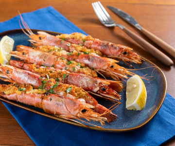 Gratinated Prawns