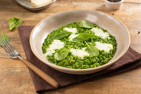 Spinach and Taleggio Risotto