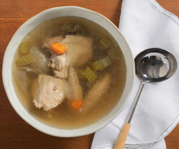 Capon broth