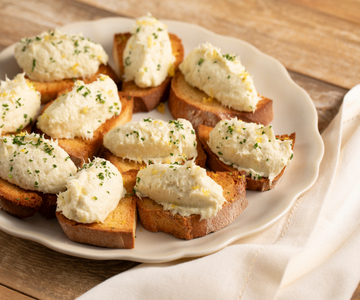 Crostini with Creamed Salt Cod