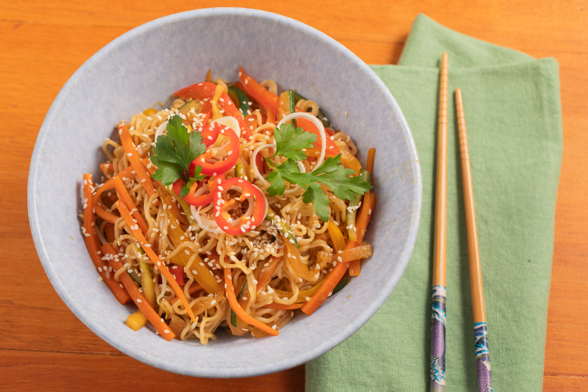 Noodles with vegetables