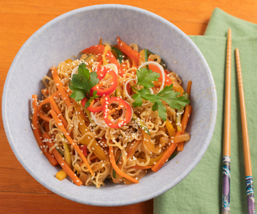Noodles with vegetables