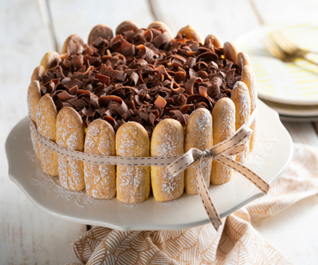 Charlotte cake with English trifle