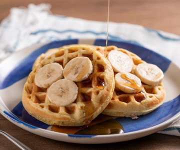 Banana waffles