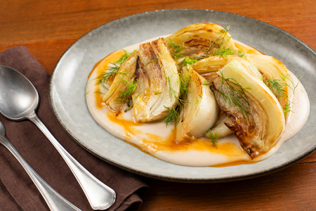 Braised Fennel on Cannellini Bean Cream