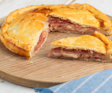 Savory ham and cheese pie