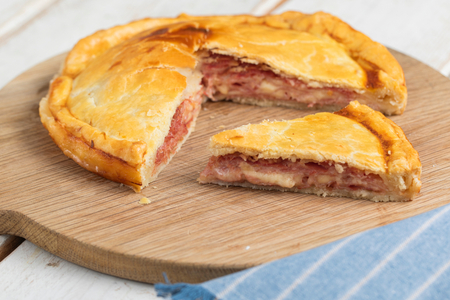 Savory ham and cheese pie
