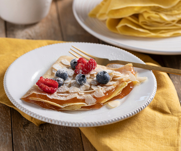 Lactose-free crepes