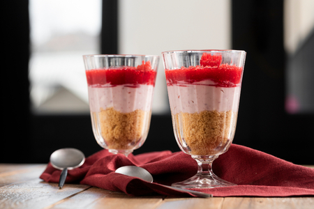 Ricotta and Raspberry Glasses