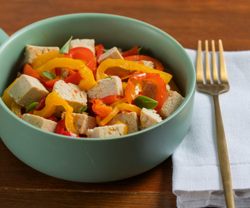 Tofu with peppers
