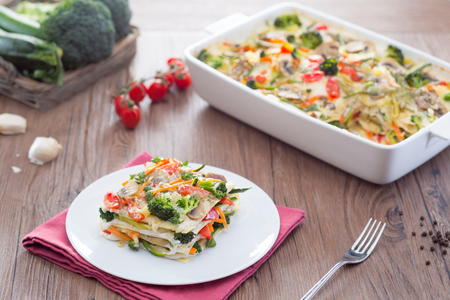 White Vegetarian Lasagna