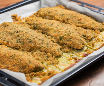 Gratinated Sea Bass Fillets