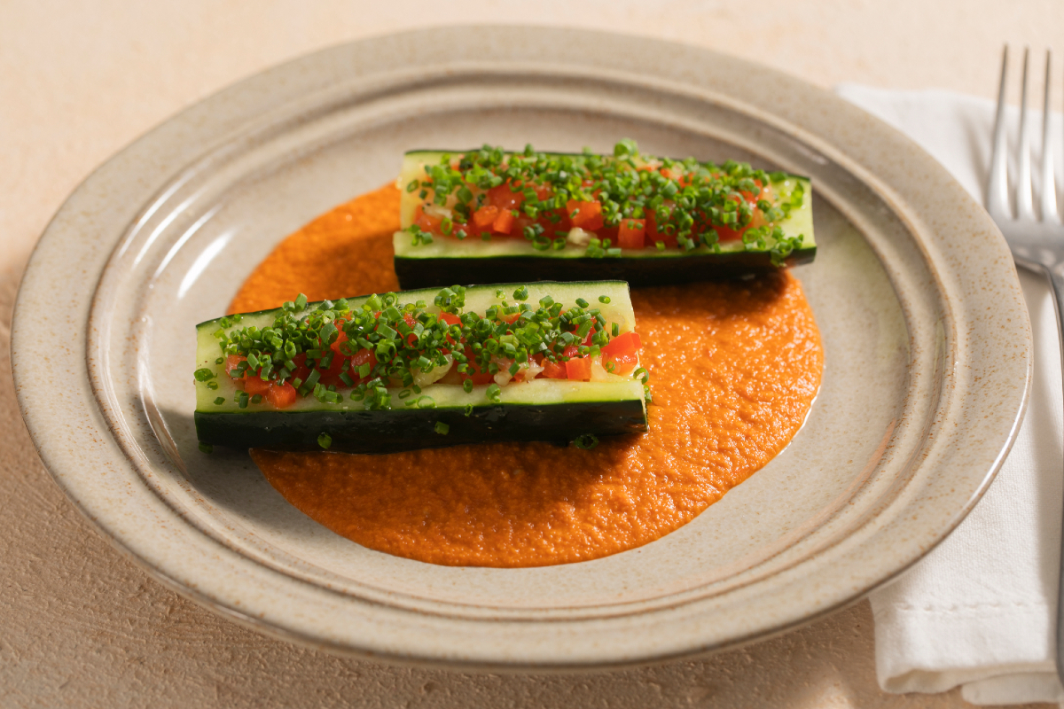 Stuffed pickled cucumbers