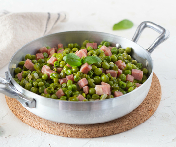 Peas in a pan