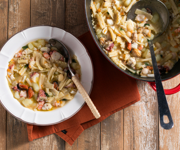 Mescafrancesca potatoes and fish