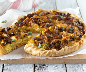 Savory Pie with Potatoes and Bacon