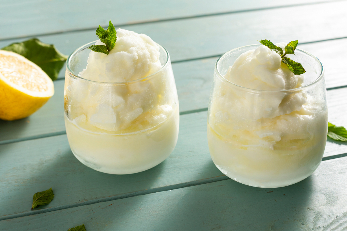 Lemon Sorbet without Ice Cream Maker