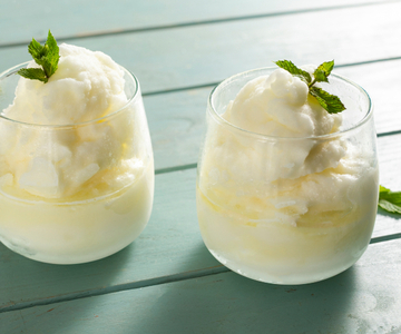 Lemon Sorbet without Ice Cream Maker