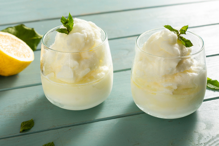 Lemon Sorbet without Ice Cream Maker