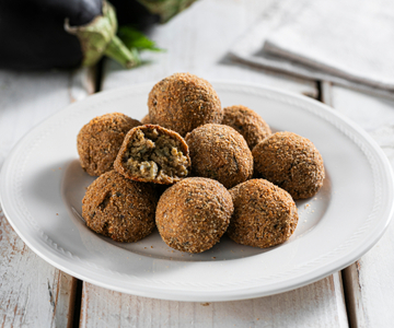 Baked Eggplant Meatballs