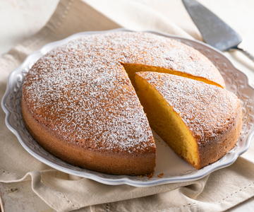Cake with mascarpone in the batter