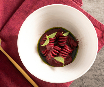 Fusilli with Blackberries