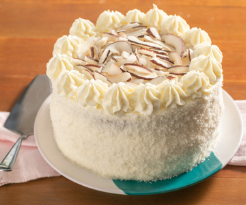 Filled coconut cake
