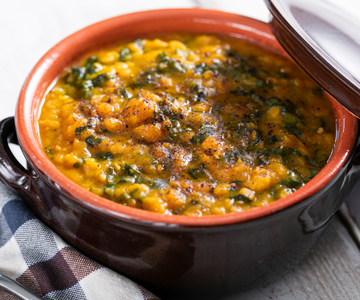 Pumpkin and Lentil Soup