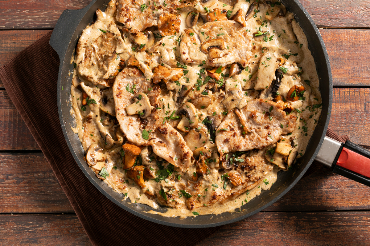 Creamy Mushroom Scaloppine