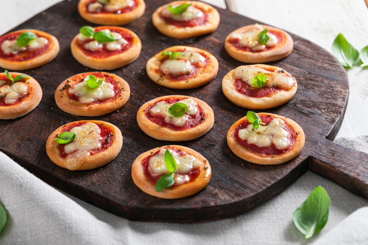 Gluten-free mini pizzas