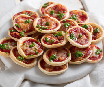 Puff pastry mini pizzas in air fryer