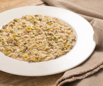Leek and Sausage Risotto