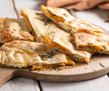 Crunchy Pumpkin and Cheese Focaccia