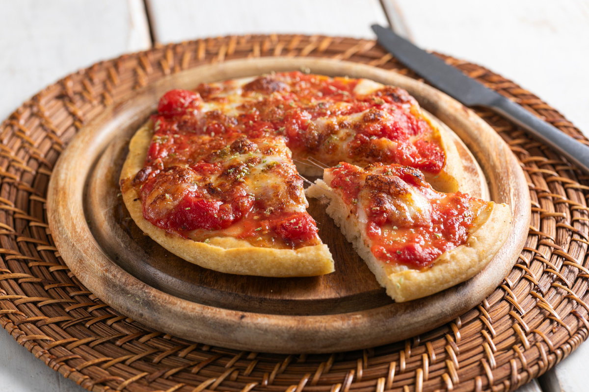 Liquid pizza in air fryer