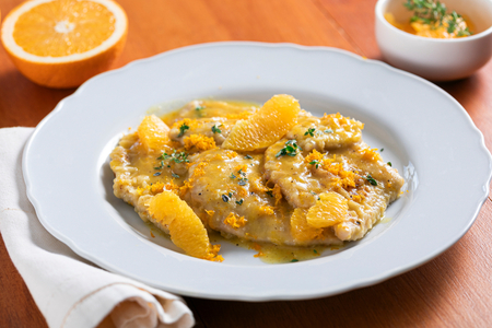 Orange scaloppine