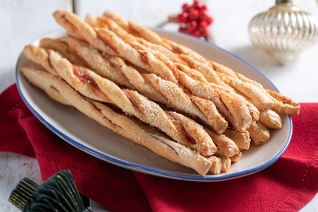 Puff pastry breadsticks