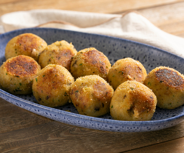Cheesy Mushroom and Potato Balls