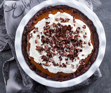 Delicious Cake with Chocolate Mousse