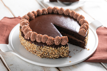 Hazelnut Chocolate Filled Cake