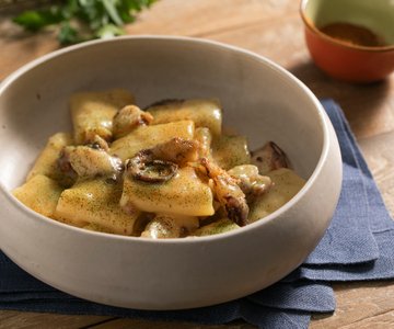 Paccheri with Octopus and Potatoes