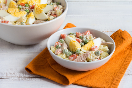 Russian salad with tuna