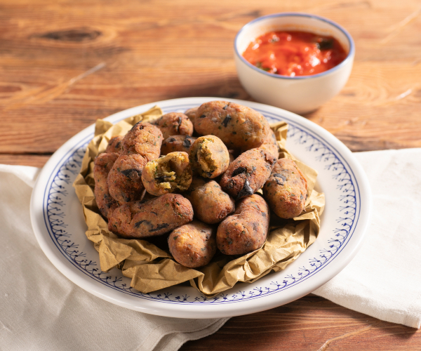 Eggplant and Tuna Meatballs