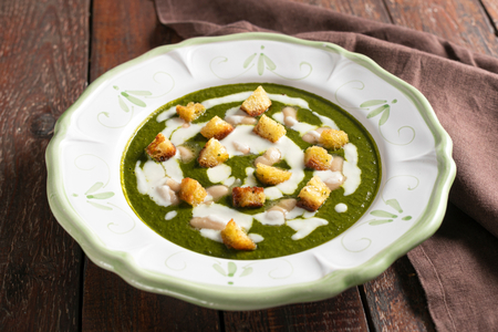 Cream of Black Cabbage and Beans