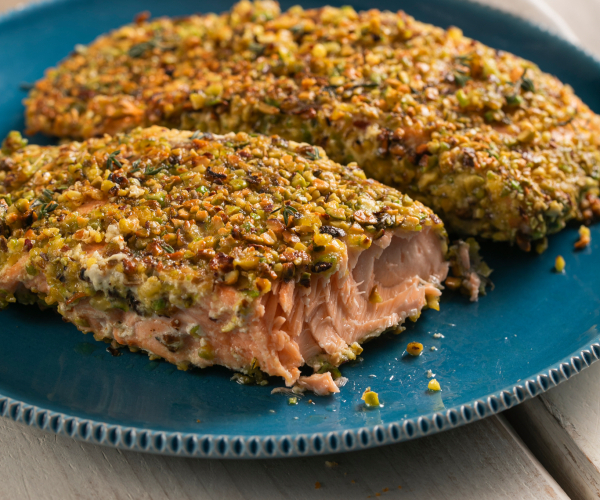 Salmon in Pistachio Crust