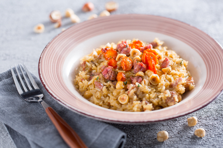 Risotto with Carrots and Sausage