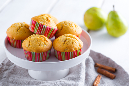 Rice, Cinnamon, and Pear Muffins