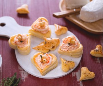 Savory Puff Pastry Hearts