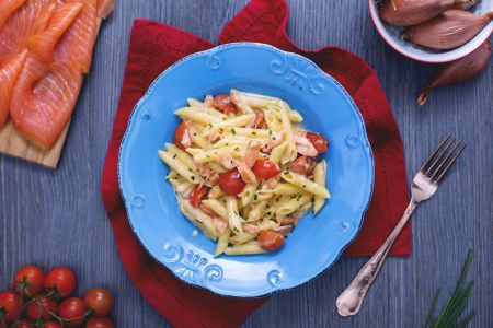 Penne with Salmon and Vodka