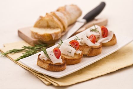 Bruschetta with Lard and Rosemary