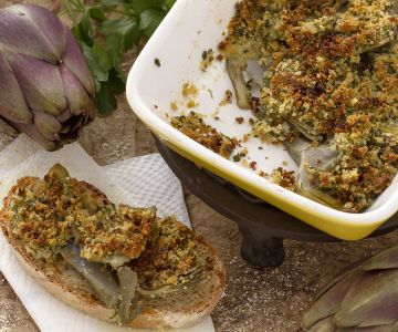 Gratinated Artichokes